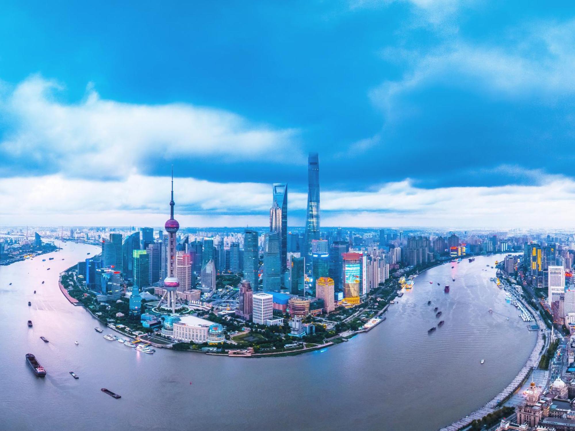 Pudong Shangri-La, Шанхай Экстерьер фото