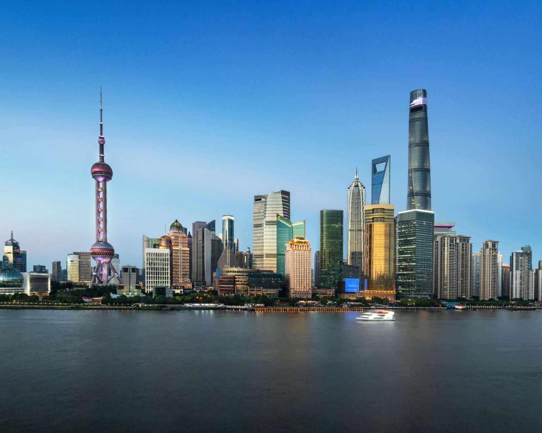 Pudong Shangri-La, Шанхай Экстерьер фото